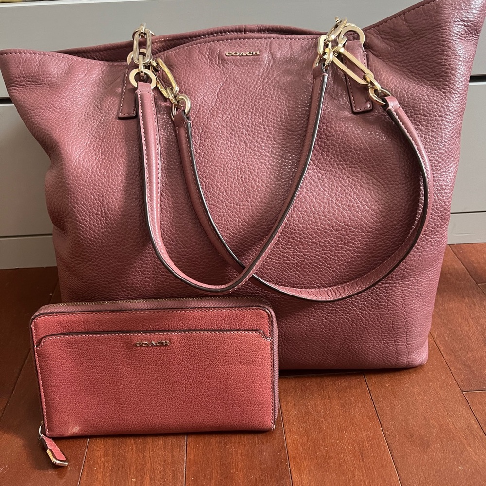 Coach Pink Tote Bag